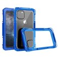 thumbnail image 1 of Mignova For iPhone 11 Pro Max Waterproof Clear Case,Rugged Bumper Full-Body Heavy Duty Protection Phone Case Clear Cover for Apple iPhone 11 Pro Max 6.5 inches 2019(Blue), 1 of 6