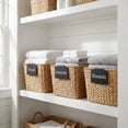 thumbnail image 3 of HOHAHO 20pcs Plastic Basket Bin Label Clips  with White Chalk Marker,Removable Washable,  Classified Storage for Kitchen Pantry Storage Fabric Box, Hanging Bin(3.5"X2.75"or9x7cm), 3 of 5