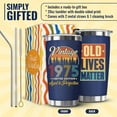 thumbnail image 3 of 50th Birthday Gifts for Him, Her - 1975 50th Birthday Decorations - Funny 50 Year Old Gifts for Men, Women, Dad, Husband, Mom, Wife - Cool Turning 50 Ideas - 20oz Navy Tumbler Cup Gift Box, 3 of 6