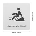 thumbnail image 2 of COOPHYA Wet Floor Caution Sign Aluminium Plastic Panel Slip Prevention Square Sign for Home 1Pack, 2 of 6