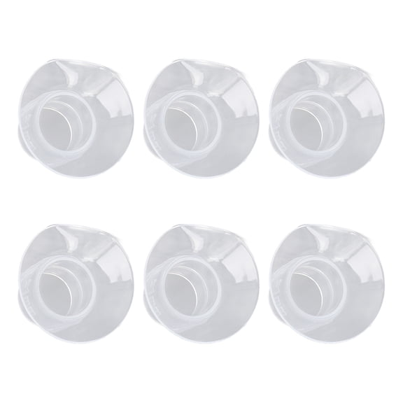 Comfortable 21mm / 0.8 in Breast Pump Flange Inserts Wearable Breast Shield Reducer for 24mm Flanges Hands Free Pumping Essentials 6-Pack