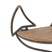 Danya B. Adjustable Foldable Two-Tier Anchor Decorative Wall Shelf