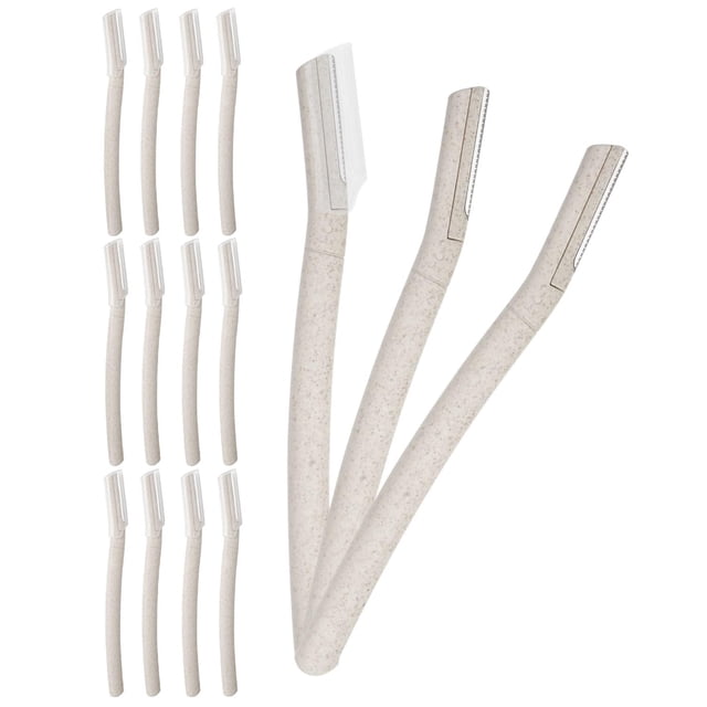 ZHAOCHENG 15 afeitadoras Dermaplane para rostro femenino, afeitadoras de cejas, afeitadoras faciales para mujeres, herramienta versátil de dermaplaning facial, eliminación de vello facial.
