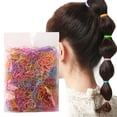 thumbnail image 6 of Bungee Hair Ties Hair Bands for Thick Hair Rubber Hair Bands Hair Elastics Ties Hair Scrunchies 5 Or Less Items for Girls Hair for Braids Hair Bands for Washing Face No Hair Ties Hair Elastic Ties, 6 of 6
