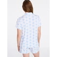 thumbnail image 4 of Joyspun Women’s Dreamy Soft Collection Bridal Knit Top and Shorts Pajama Set, 2-Piece, Sizes XS-3X, 4 of 9