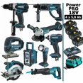 thumbnail image 1 of Pack Power PRO 9 herramientas 18V: DDF458 DHR202 DGA504 DTD152 DJV180 DSS610 DJR186 DMR108 DEADML802 + 4 baterías 5Ah + bolsa, 1 of 5