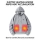 thumbnail image 3 of Sudadera con capucha calefactable de moda Batería de larga duración Batería de alta capacidad Calefacción ergonómica de la sudadera con capucha, 3 of 5
