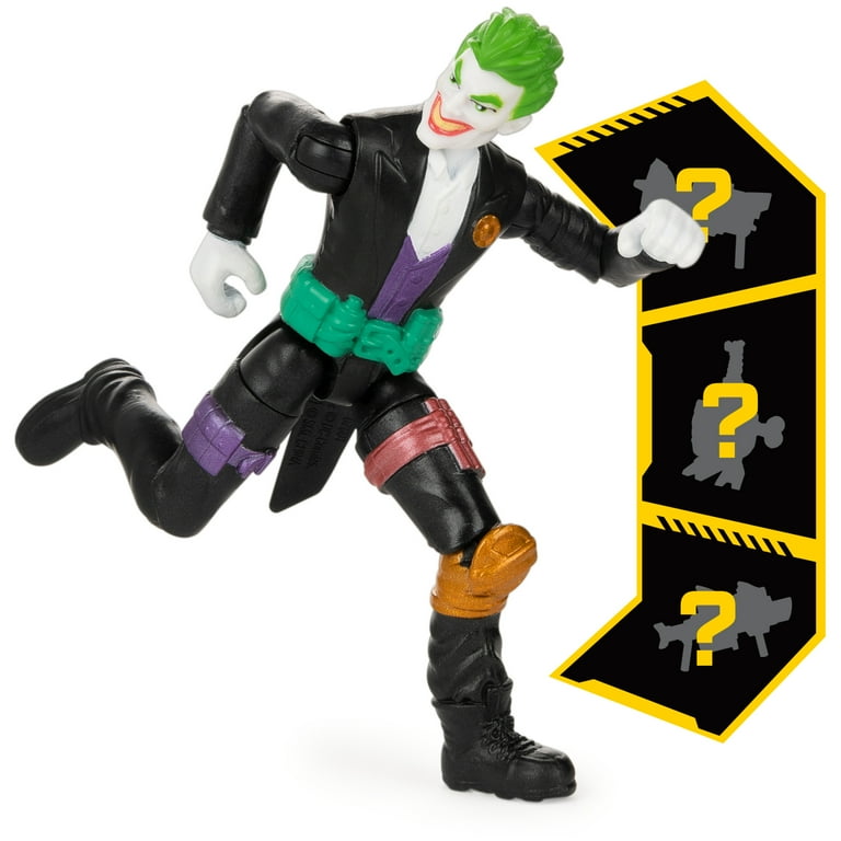 Batman 4-inch The Joker Action Figure with 3 Mystery Batman 4-inch The Joker Action Figure with 3 Mystery