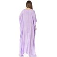 thumbnail image 2 of Sakkas Catia Women's Boho Casual Long Maxi Caftan Dress Kaftan Cover-up LougeWear - 22-Purple - One Size, 2 of 5