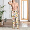 thumbnail image 2 of Rateoe Boho Bunny Pattern Men’s Ultra-Soft Comfy Pajama Lounge Pants Sleepwear,Comfortable Lounge Wear,lightweight Pajamas, Casual Home Wear-Large, 2 of 6