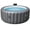 Gray, variant on Seizeen 4-6 Persons Inflatable Hot Tub, 73in Square Hot Tub with Built-in Pump, Woven Pattern Home Spa with 130pcs Jets, Lockable Cover, 2 Cup Holders, 4 Filters Rapid Heating up to 104°F