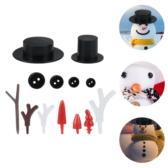 ifundom 302Pcs Indoor Snowman Kit Assorted Color Plastic Christmas Decoration for Outdoor Yard