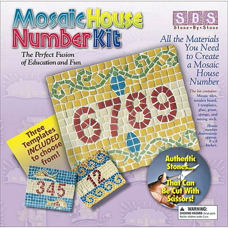 Stone by Stone Mosaic House Number Kit
