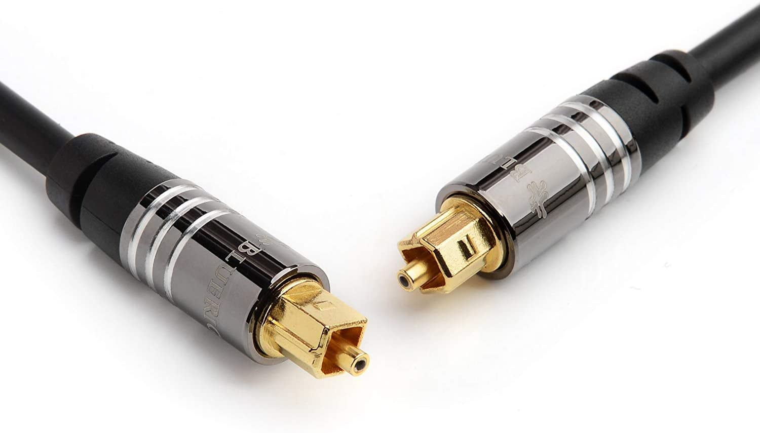 BlueRigger Toslink Digital Optical Audio Premium Cable (10FT) 24K
