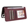 thumbnail image 6 of Compatible with Samsung Galaxy S22 Plus Phone Case Detachable Wallet, Magnetic Flip Folio with Credit Card Holder & Cash Slot, Premium PU Leather, Wristlet, Kickstand Shockproof Cover, Winered, 6 of 10