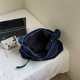 thumbnail image 5 of Bolso Tote Color Sólido Mujer Denim Correa Ajustable para Y Excursión (Oscuro) Azul, 5 of 9
