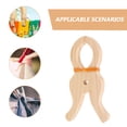 thumbnail image 3 of FENGGUIQU 5Pcs Simple and Practical Design Wooden Clamp for Indoor Use and Balcony 11.8X2.8X0.6In, 3 of 6