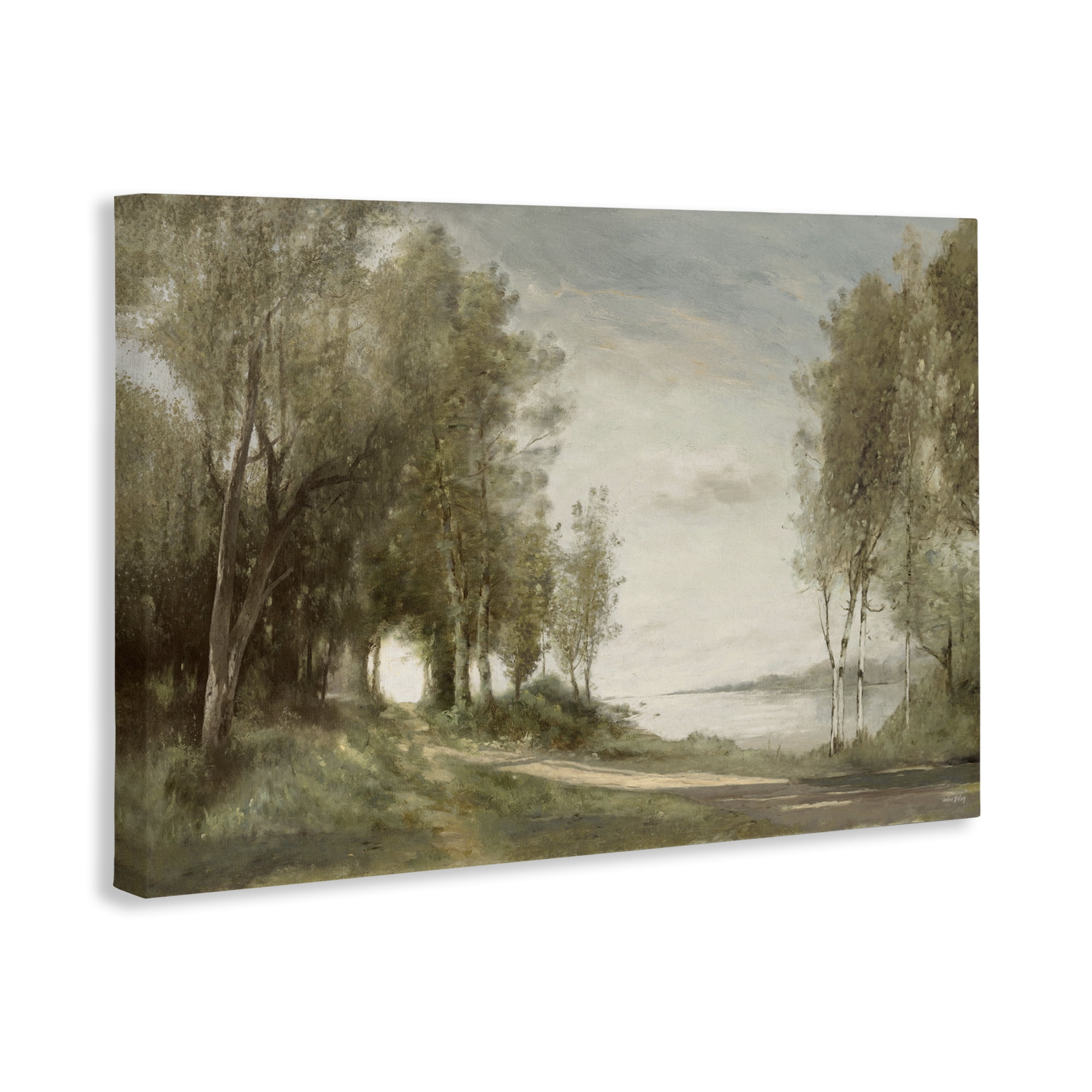 Stupell Industries Tranquil Lakeside Path Canvas Wall Art, design by Amber Sterling