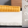 thumbnail image 5 of SAFAVIEH Faux Rabbit Fur Daven Solid Area Rug, Beige, 6' x 6' Round, 5 of 8