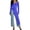 Blue, variant on Jumpsuits Casual, Women's Long Sleeve Asymmetrical One-Piece Dress with Round Neck for Everyday Style