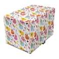 thumbnail image 1 of Guitar Dog Crate Cover, Entertainment Equipment Concept Summer Festival Pattern with Colorful Instruments, Easy to Use Pet Kennel Cover for Medium Large Dogs, 35" x 23" x 27", Multicolor, by Ambesonne, 1 of 6