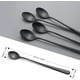 thumbnail image 2 of Cucharas de acero inoxidable con revestimiento de titanio negro para revolver glamurosas, perfectas para usar en el hogar, fiestas y bares (6 piezas), 2 of 5