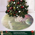 thumbnail image 6 of FMSHPON Easter Eggs Daisies Xmas Christmas Tree Skirt Stand Mat for Holiday Party Decoration Indoor Outdoor 36 inches, 6 of 6