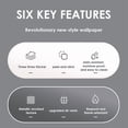 thumbnail image 3 of Brushed Metal Texture PET Peel and Stick Wallpaper Self Adhesive Waterproof Metallic Vinyl Finish for Wall Backsplash or Furniture Industrial Style Refrigerator Color Change 23.62 in*118/ 197 in, 3 of 16