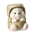 thumbnail image 4 of Estatuilla creativa de oso para decoración, estatua de Animal de resina, estantería para dormitorio, armario, globo, figura de oso, arreglo, escultura marrón Gloria Figura de oso de resina, 4 of 9