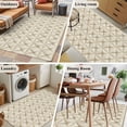 thumbnail image 6 of Retro Diamond Texture Area&nbsp;Rug 4x6ft Beige Gradient Turkish Pattern Non-Slip&nbsp;Washable Square&nbsp;Rugs Soft Felt Indoor Floor Mat for Bedroom Kitchen Living Room Bathroom, 6 of 9