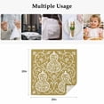 thumbnail image 5 of Yellow Gourd Cloth Napkins, Modern Abstract Art Floral Washable and Reusable Dinner Napkins Set of 6, Table Napkin for Kitchen Party Birthday Wedding Hotel Housewarming 20"x20", 5 of 9