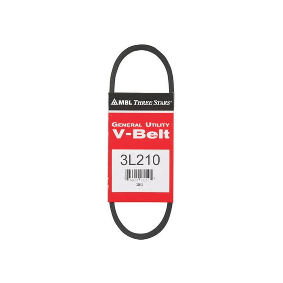 Gates 3L Type Rubber Belt - Universal Replacement, 3L210 Fan Belt, 21 In.
