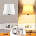 thumbnail image 6 of 3-Way Dimmable Touch Table Lamp - Bedside Lamp 2 Piece Set With Dual Usb Charging Ports Including Two E26 Bulbs For Bedroom Living Room Office Lamp, 6 of 6