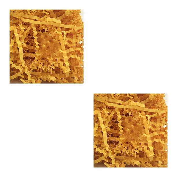 Inteprter Relleno de papel triturado de hierba de Pascua llamativa decoración de fiesta de confeti DIY para aula escolar naranja amarillo Type2 NO2 Inteprter CBP255514