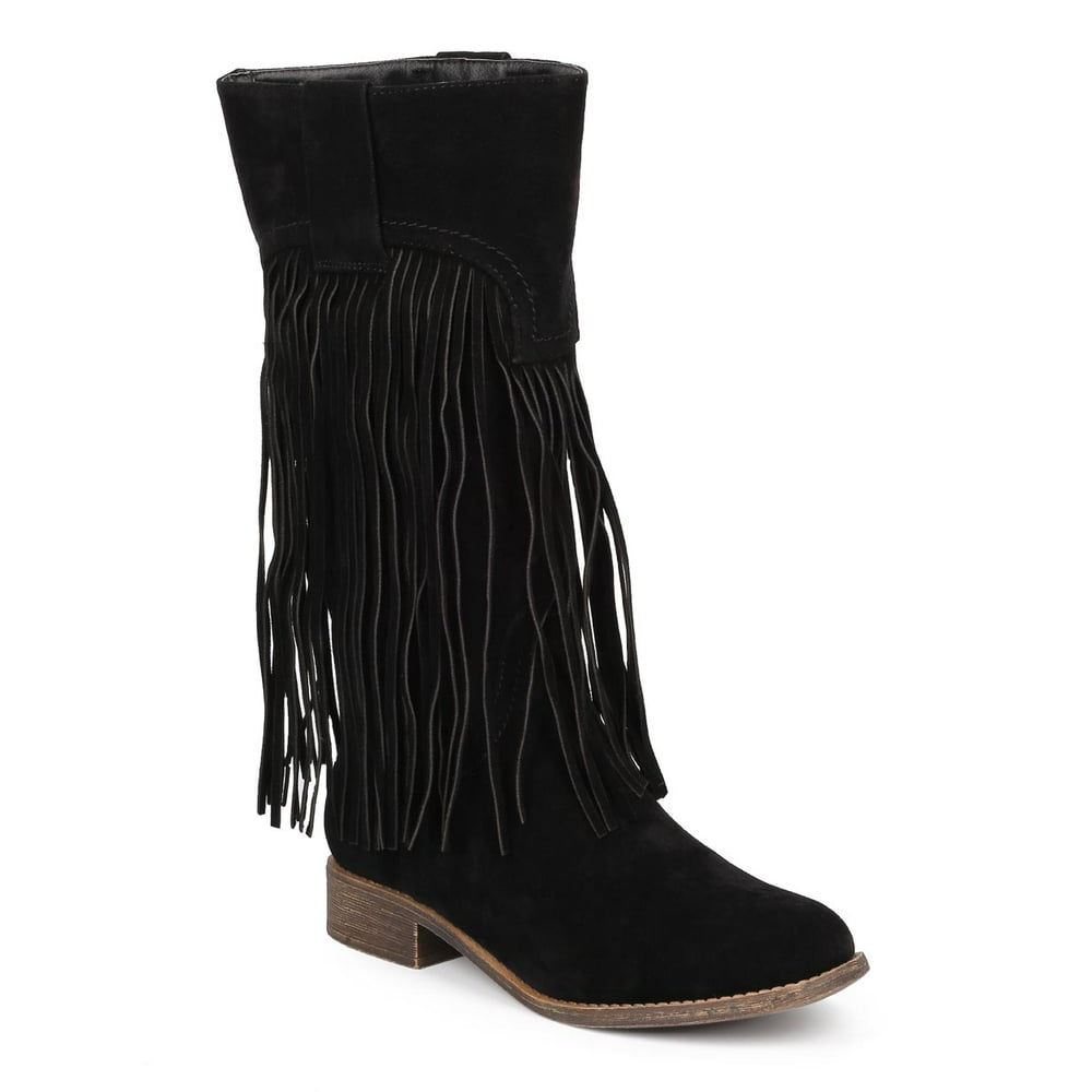 round toe knee high boots