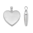 thumbnail image 3 of Sterling Silver Mom Heart Flower Locket with Chain, 3 of 4