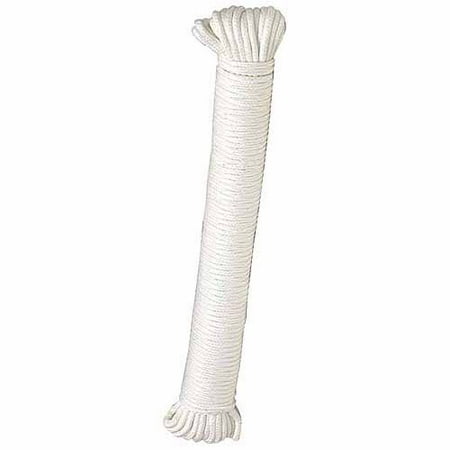 Lehigh Group 100LW White Synthetic Utility Cord, 3/16" x 100'