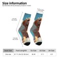 thumbnail image 2 of Fotbe Cute Angel Winged Dog Calcetas Largas con Estampado para Hombre y Mujer – Calcetas de Compresión Transpirables y Elásticas, Viajar y Uso Diario Talla 5-11, 2 of 6
