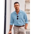 thumbnail image 3 of COOFANDY Mens Button Down Shirts Long Sleeve Casual Shirts Wrinkle Free Dress Shirts, 3 of 6