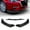Painted Black, variant on Stay Tuned Performance For 14-18 Mazda 3 Axela Matt Black Front Bumper Body Kit Splitter Spoiler Lip