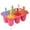 Pink, variant on 6-Cavity Silicone Popsicles Molds Reusable Popsicle Molds, Mini Ice Pop Molds with Colorful Sticks, Ice Cream Molds, Homemade Ice Cream Molds Pink