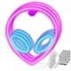thumbnail image 1 of Decoración Led LuminAlien04 VentDepot 3Pzas USB o 3 Pilas AA 100lm Alien Rosa/Azul, 1 of 2
