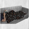 thumbnail image 6 of Space Soft Flannel Fleece Blanket, Cartoon Doodle Spacecraft Traveling to the Universe Cosmos UFOs Aliens Stars, Cozy Plush for Indoor and Outdoor Use, 50" x 60", Black Orange White, by Ambesonne, 6 of 6