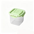 thumbnail image 2 of ZZkhGO Plastic Airtight Sealed Container, Yogurt Pudding Dessert Food Preservation Box, Snack Sauce Storage Jar for Kitchen Fridge Pantry, Green, 2 of 6