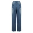 thumbnail image 6 of Jeans for Womens Mid Rise Barrel Jeans for Women Y2k Jeans Wide Leg Baggy Stretch Jeans, 6 of 6