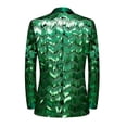thumbnail image 2 of Rggeeun Blazer For Men Stylish Suit Jacket With Sequin Design Mens Wedding Guest Party Dressy Blazers Jackets Streetwear, 2 of 8