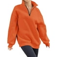 thumbnail image 3 of Womens Oversized Sweatshirts Hoodies Half Zip Pullover Fall  Outfits 2023 Y2k Clothes, Womens Sweatshirts Half Zip Cropped Pullover Fleece Quarter Zipper Hoodies Fall outfits Clothes, 3 of 6