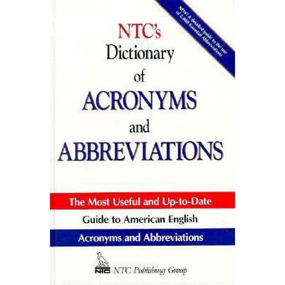 Pre-Owned Ntc's Dictionary of Acronyms and Abbreviations (National Textbook Language Dictionaries) (Hardcover) 0844251607 9780844251608