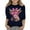 Navy, variant on Girls Tops Cropped Sleeves Tee for Young Fashion Lovers Playful Valentine's Day Styled Comfort Tee for Girls Blue,5-6 Years