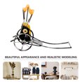 thumbnail image 4 of Hytrove Adorno De Vintage En Metal Amarillo Ideal Para Y Oficina, 4 of 8